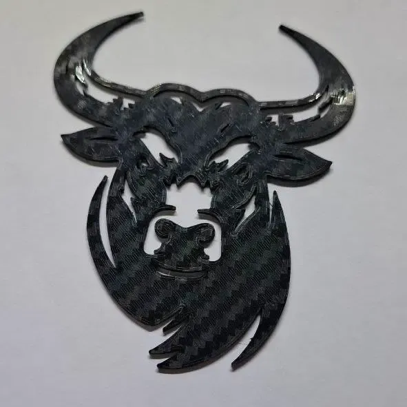 stencil cabeza de toro