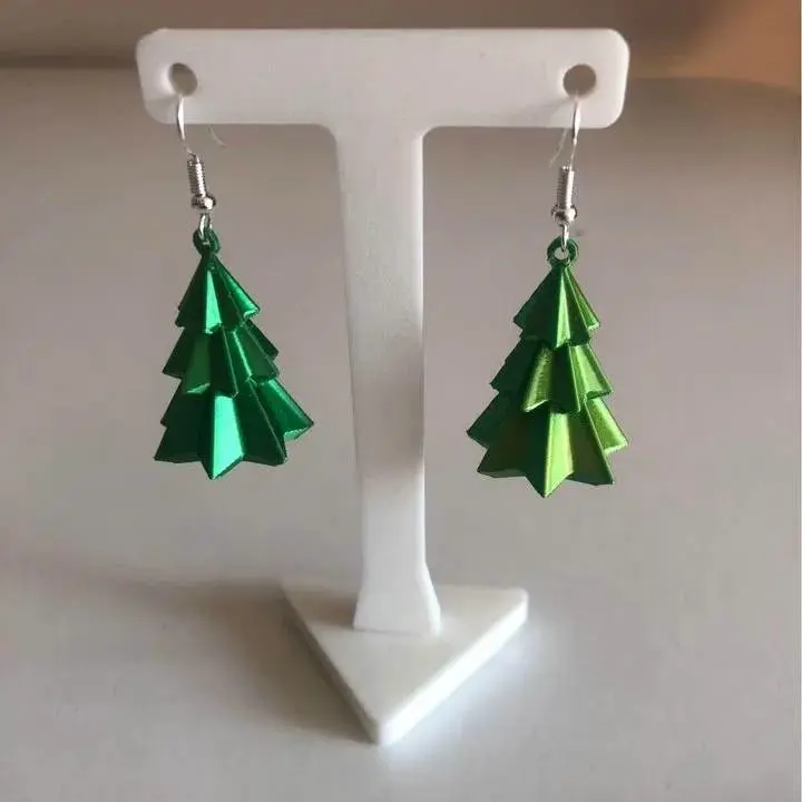 Earring christmas tree arbol de navidad pendiente aros