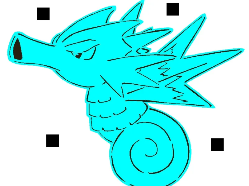 117 Seadra stencil + 2D