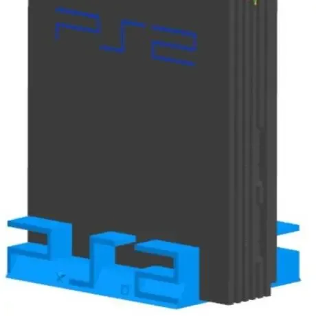 Suporte para Playstation 2 fat na vertical