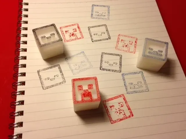 Minecraft stamp blocks