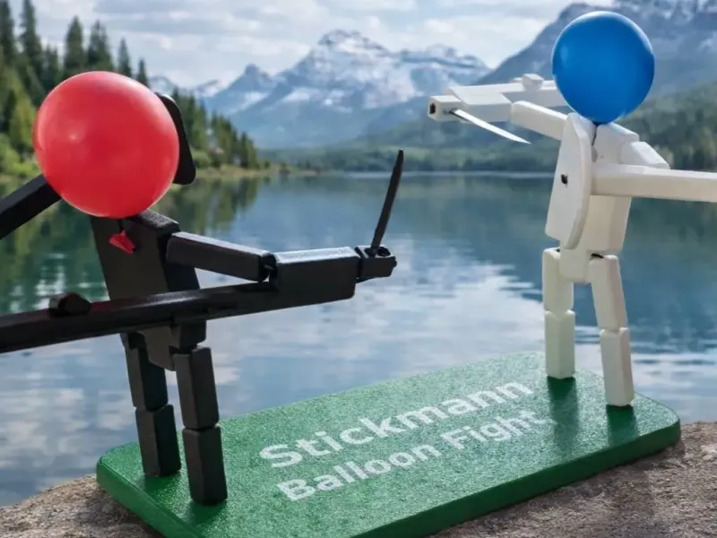 Stickman Balloon Fight Game