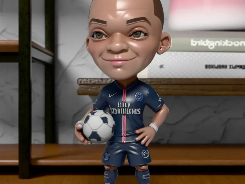 Mbappe Fan Art Figure
