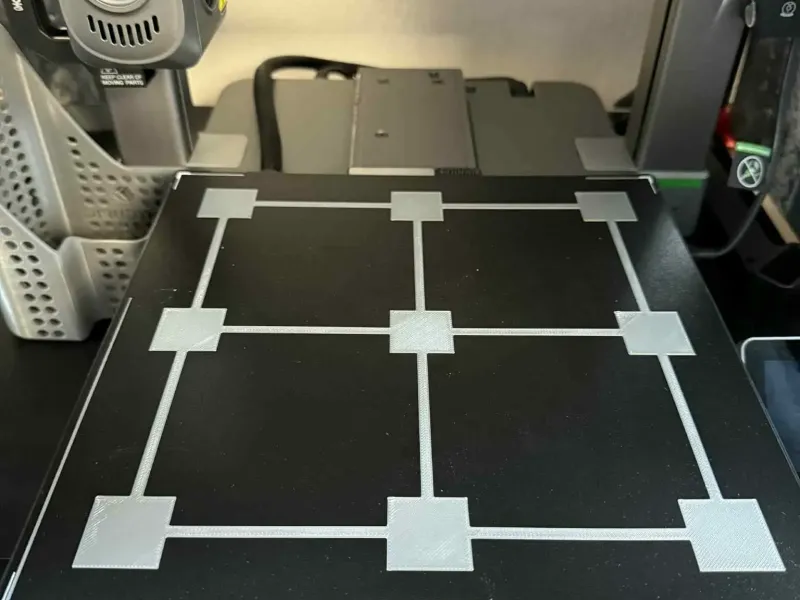 Calibration of the first layer test for all printers