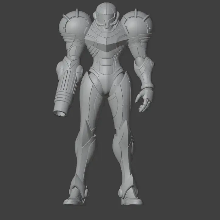 Samus Aran Armor Super Metroid Game Action Figure