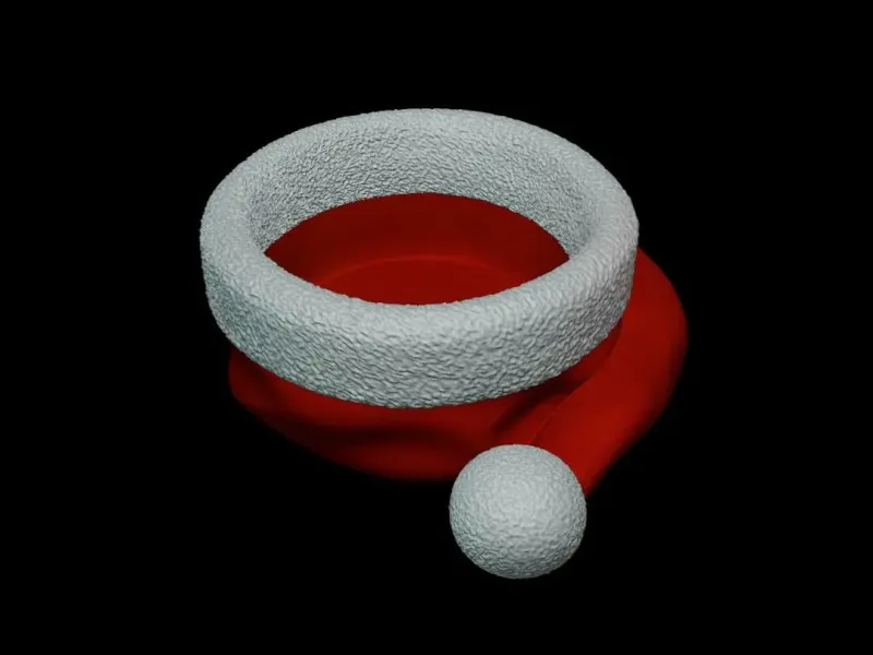3D Santa Hat – Decorative Christmas Candy Holder