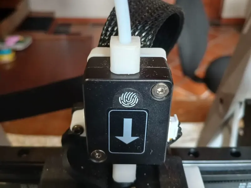 Filament Sensor Relocation Bracket with PTFE tube connection