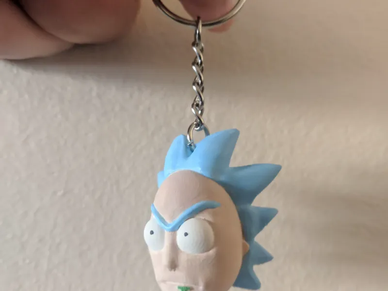 Chaveiro Rick Sanchez face - Rick e Morty