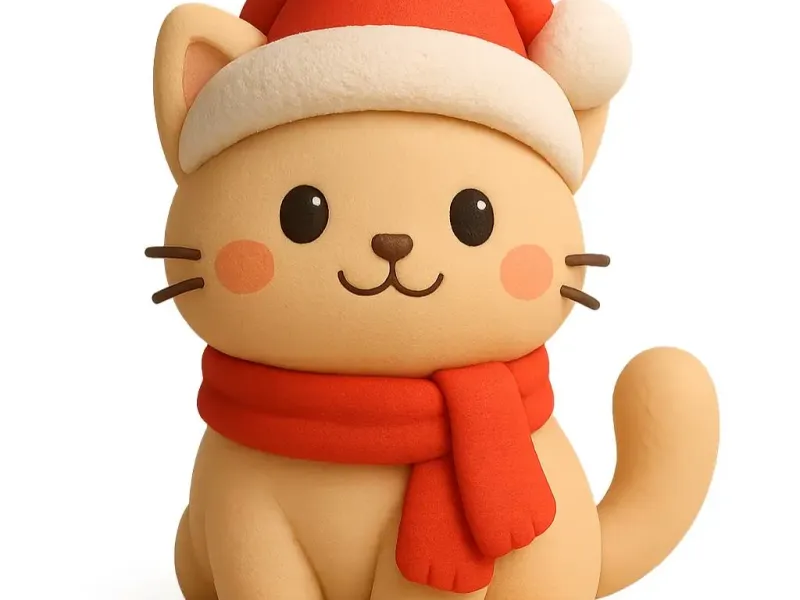 Christmas cat