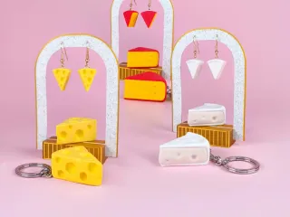 Mini Cheese Collection (Keychain & Keyrings)