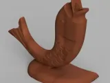 Wood fish pen holder-1