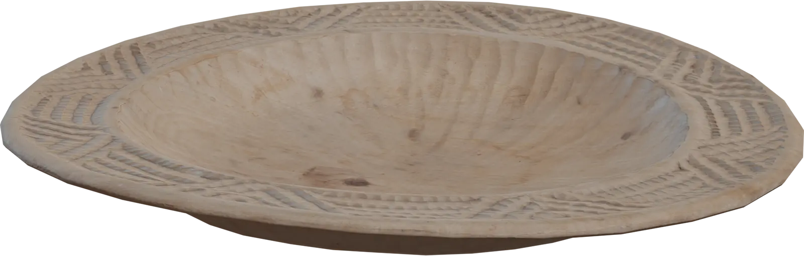 Carved Wooded Plate