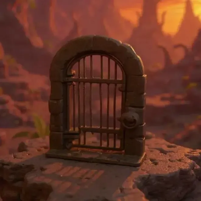 Ironbound Dungeon Door - Scatter terrain