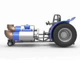 Pulling tractor with 3 jet engines Scale 1:25-4