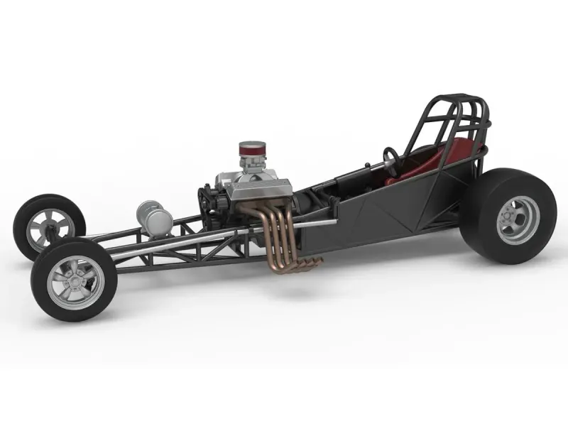 Vintage Front engine dragster Base Version 5 Scale 1:25