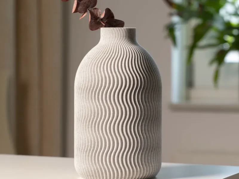 Vase HANA - Wavy Japandi Vase