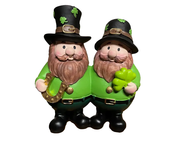 Two Gnome a Saint Patrick's Day Pair