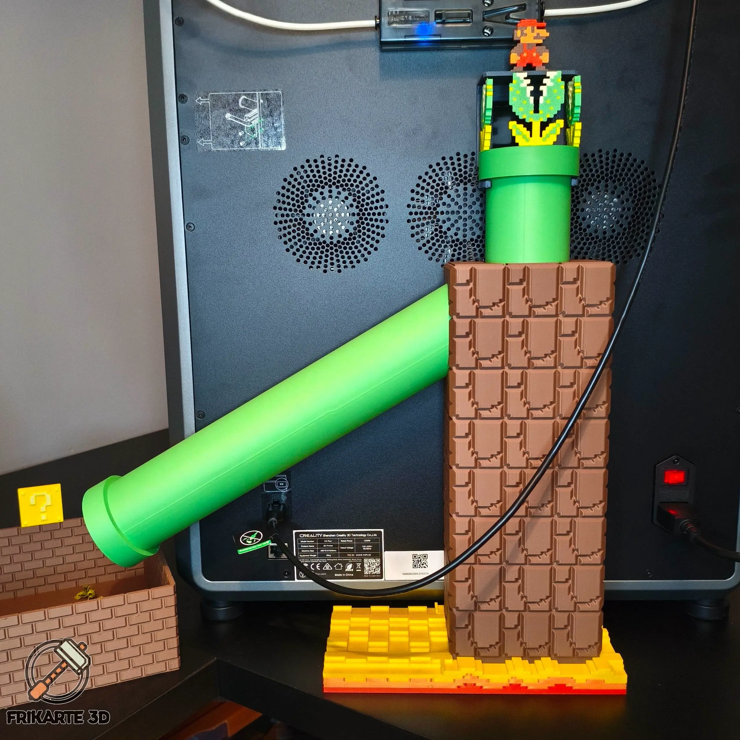 Creality K2 Plus “Pipe‑Line Poop Chute” Super Mario Edition