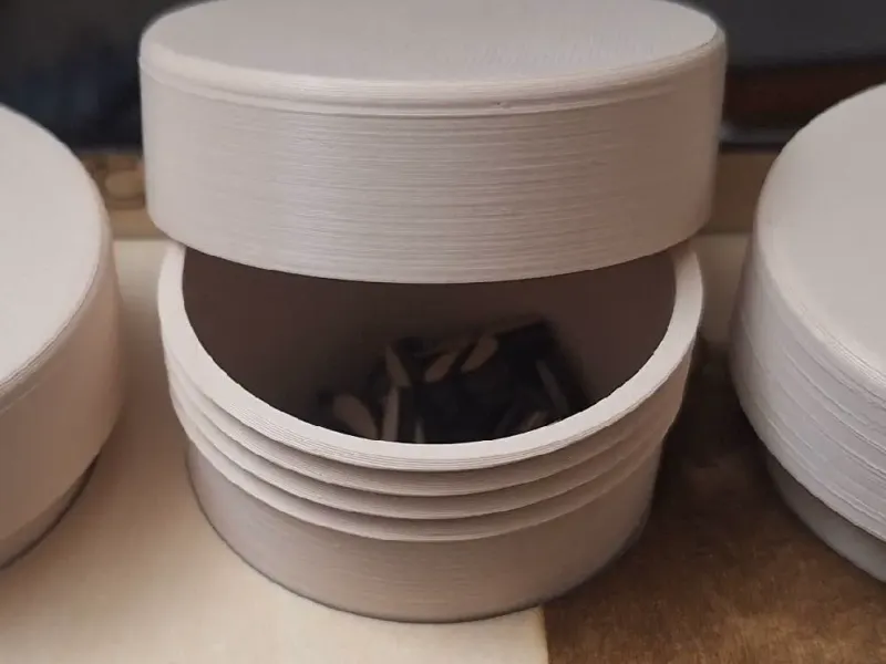 a jar with a threaded lid