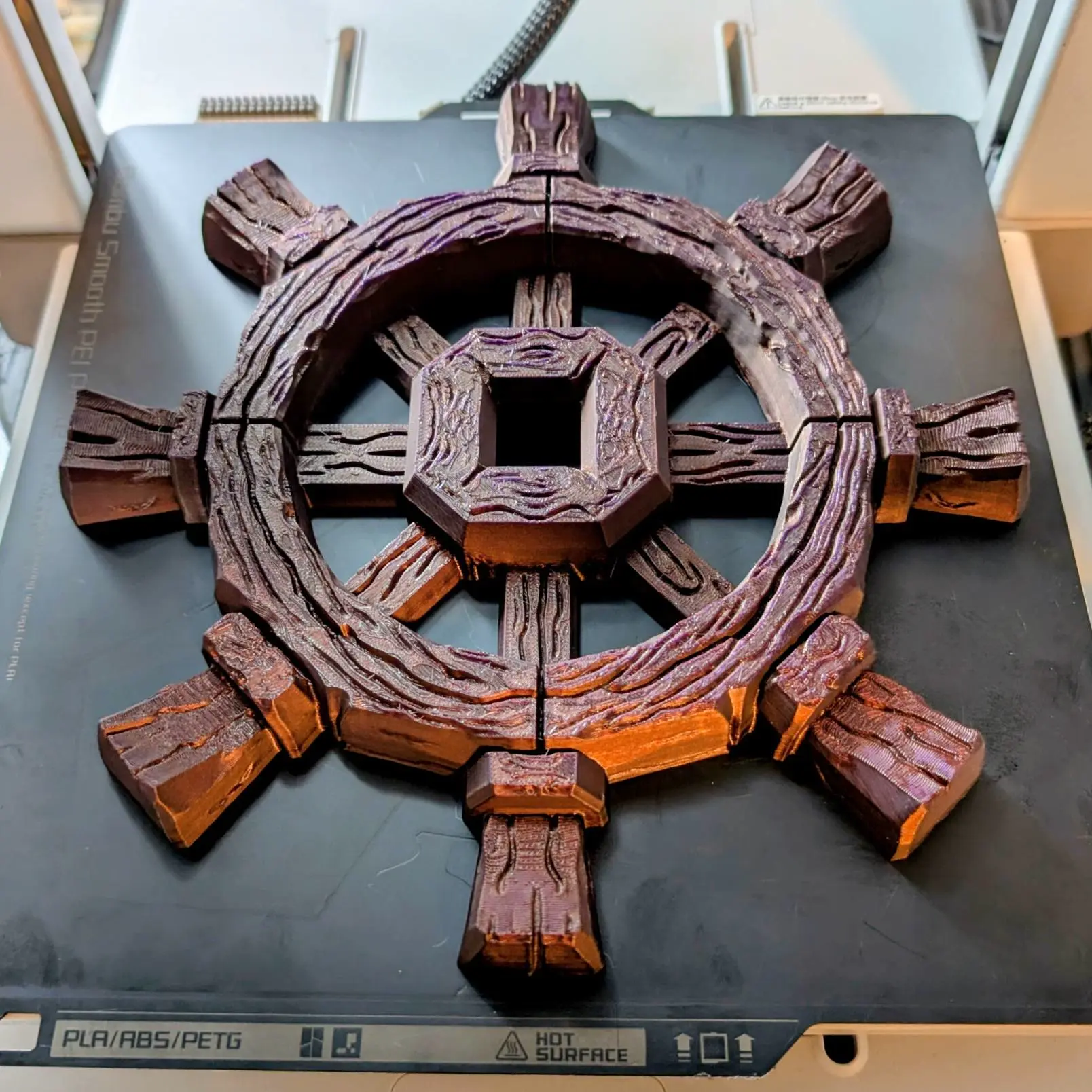 Driftwood Pirate Wheel Wall Sculpture