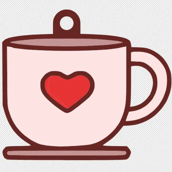 Llavero taza de café/ cup coffee keychain