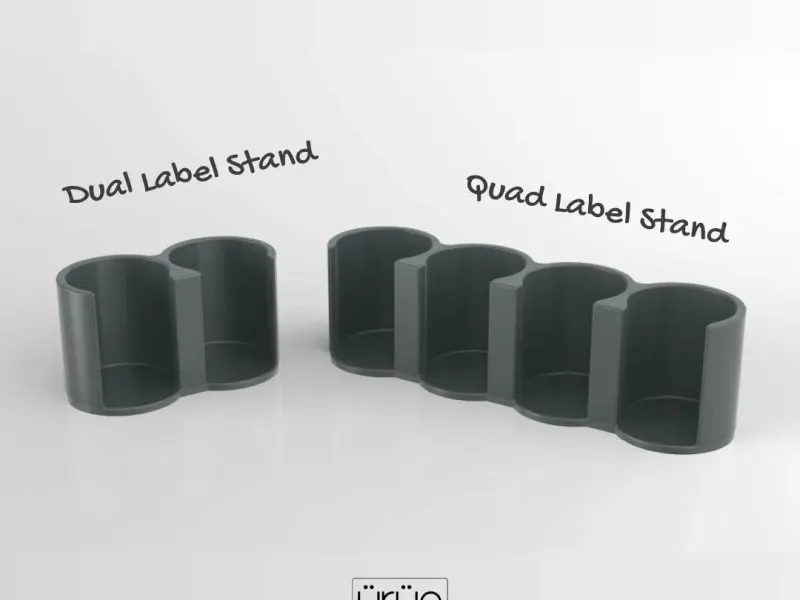 Label Holder Stand – Dual & Quad Versions