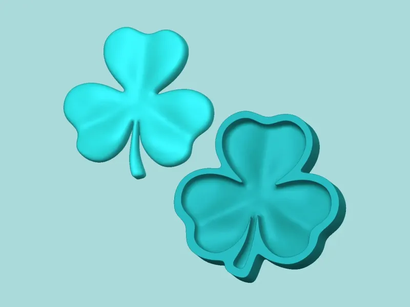 Three Leaf Clover Mold - Silicon Maker Template