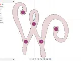 Fridge Magnet letter W capital-1