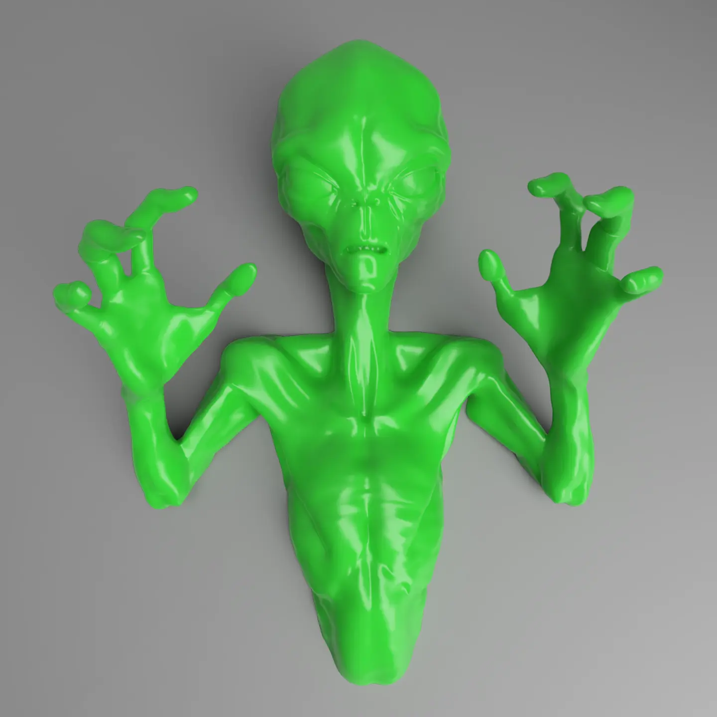 3D ALIEN WALL ART - PERFECT FOR HALLOWEEN! - *SUPPORT FREE*