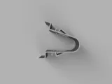 Car clip (Fastening clip for C-pillar trim Mercedes Benz)-2