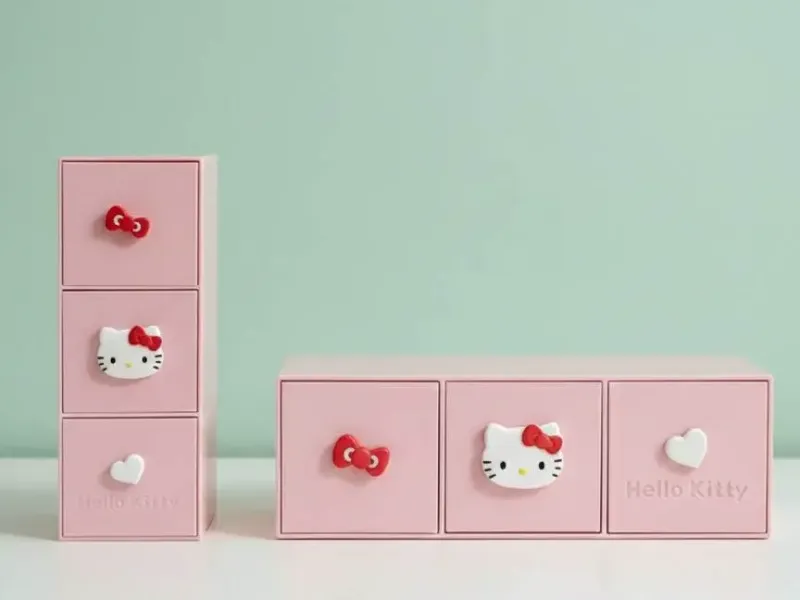 Caja de almacenamiento organizadora modulos hello kitty