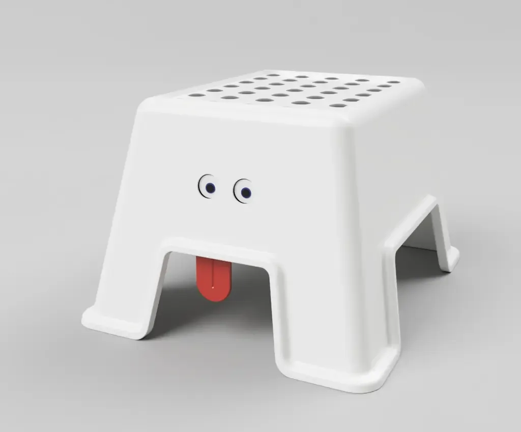 IKEA Hack - BOLMEN step stool - Funny Face