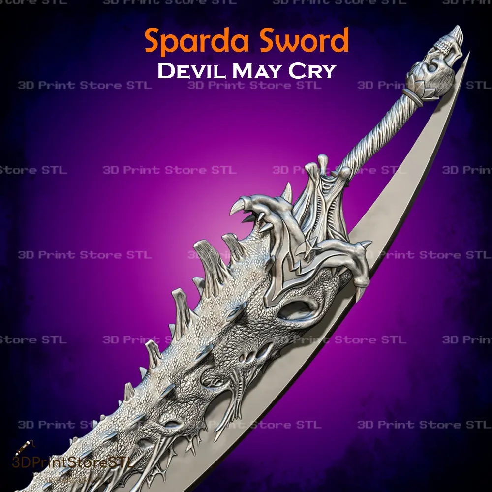 Sparda Demon Sword Cosplay Devil May Cry 5 - STL File