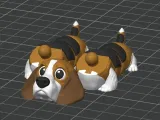 Mini Flexi Articulating Basset Hound Dog-1