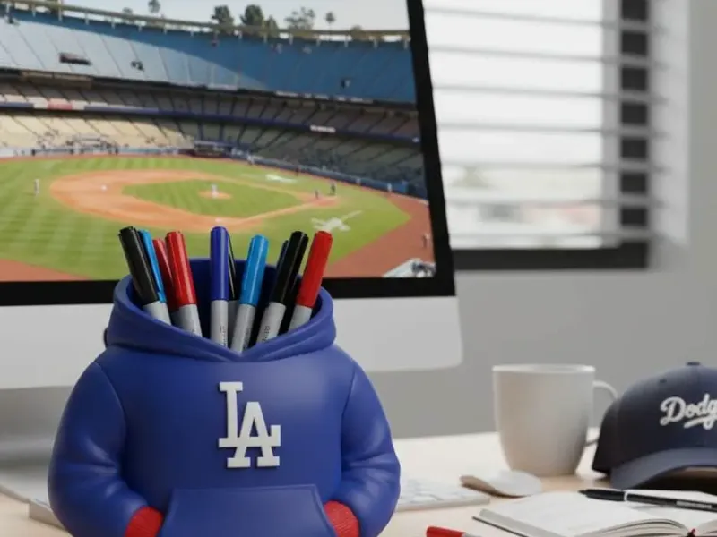 LOS ANGELES DODGERS PEN HOLDER