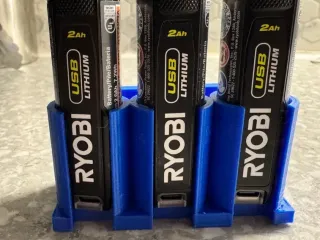 RYOBI usb lithium battery holder for 3 