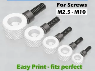 Knurled handle for Socket Head Cap Screw with hexagon socket