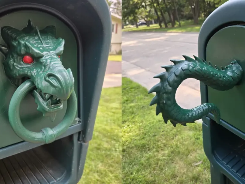 STEP 2 Mailbox Doors Dragon Head and Tail