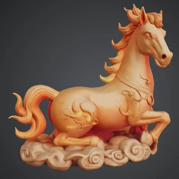Elegant Horse Cultural Style