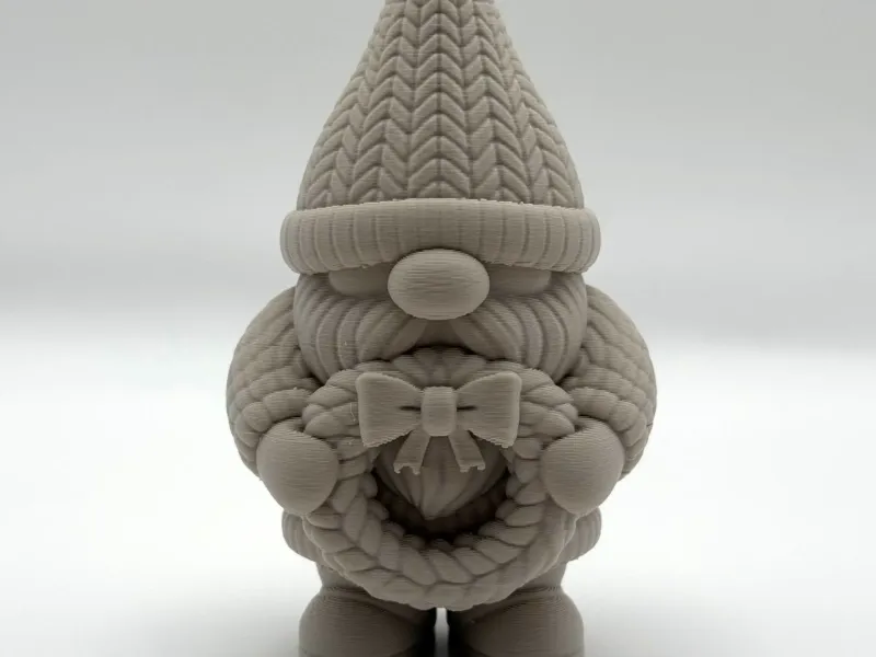 Knitted Wreath Gnome
