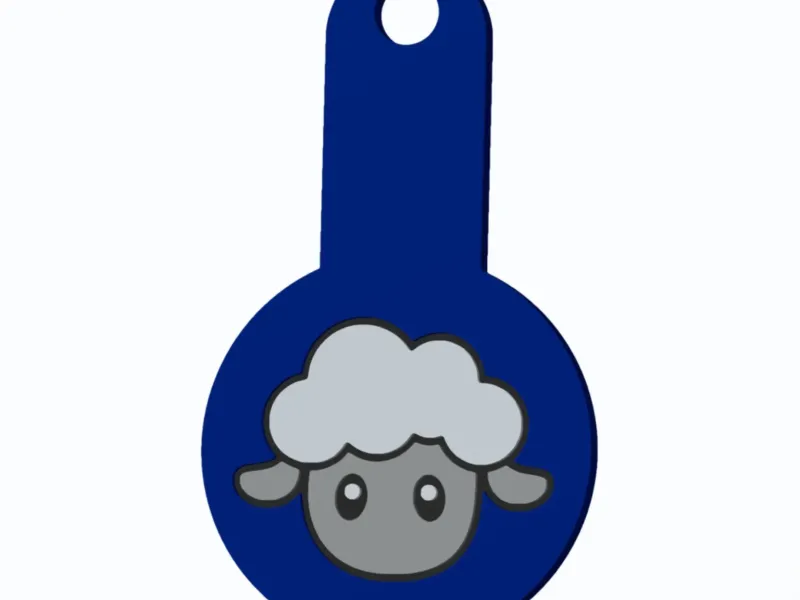 Sheep Head - Farm Animals - Shopping Cart Coin