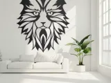 wild cat head decor-0