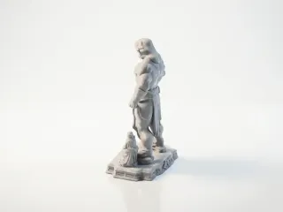 Buff Aragon Fantasy Warrior Figurine 3D Printable
