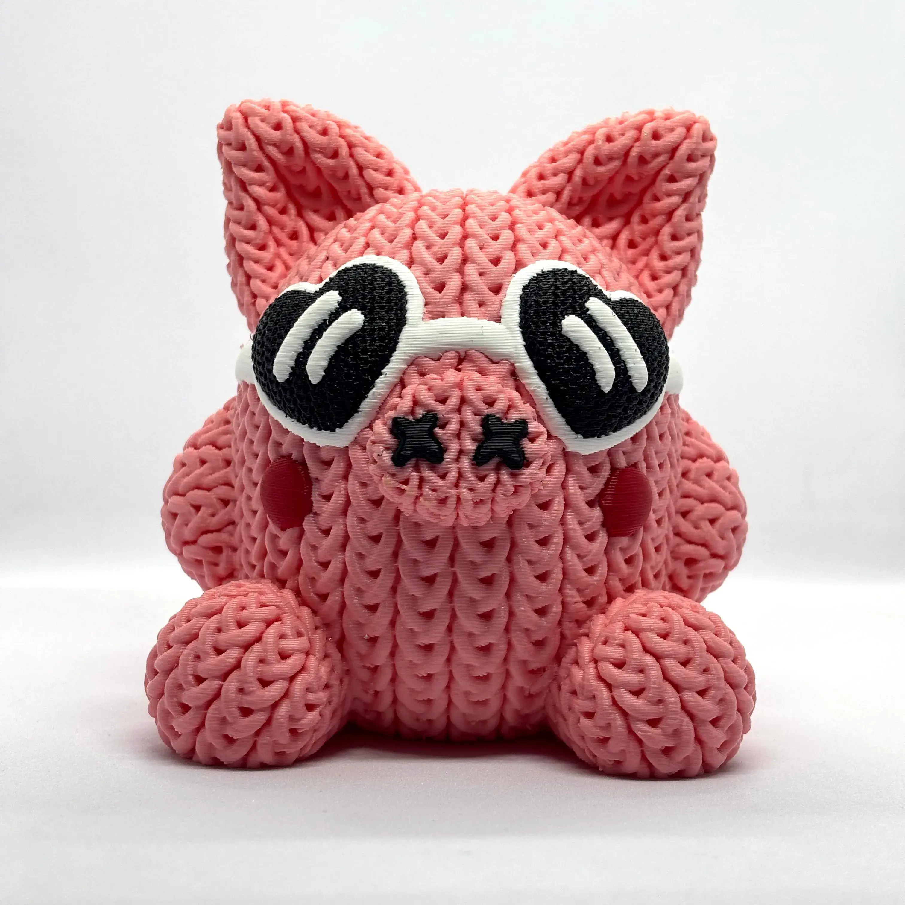 Knitted Valentine Piggy