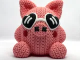 Knitted Valentine Piggy-1