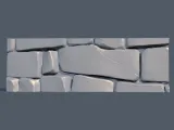 Stone Wall Panel – Realistic Rock Wall Relief STL Model-4