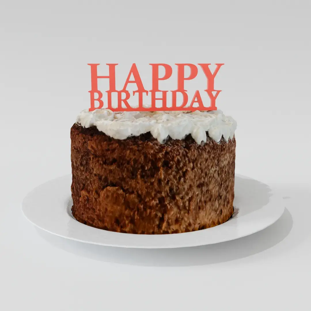 Topo de bolo feliz aniversário