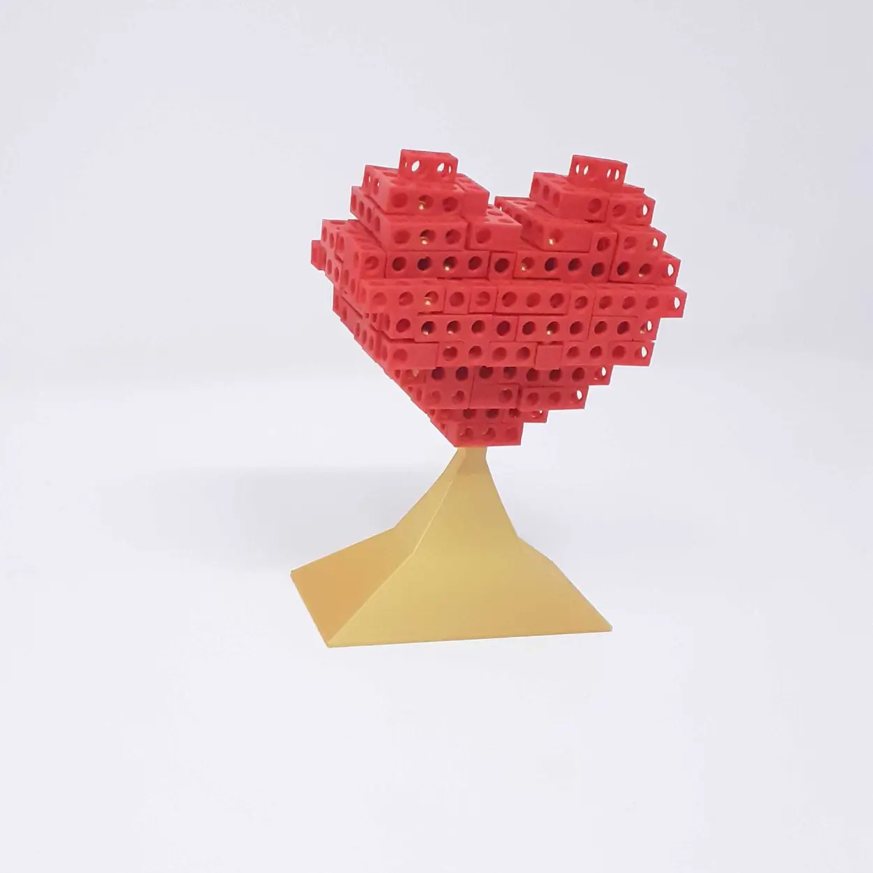 PUZZLE DI TETRIS A FORMA DI CUORE CON SUPPORTO