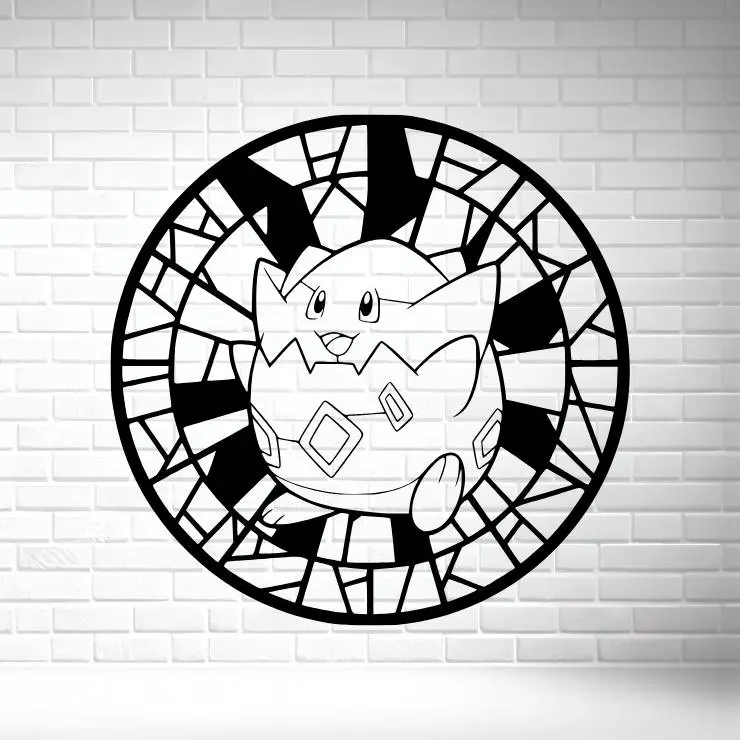 🐣🌟 Togepi 2D Wall Art – Printable Design