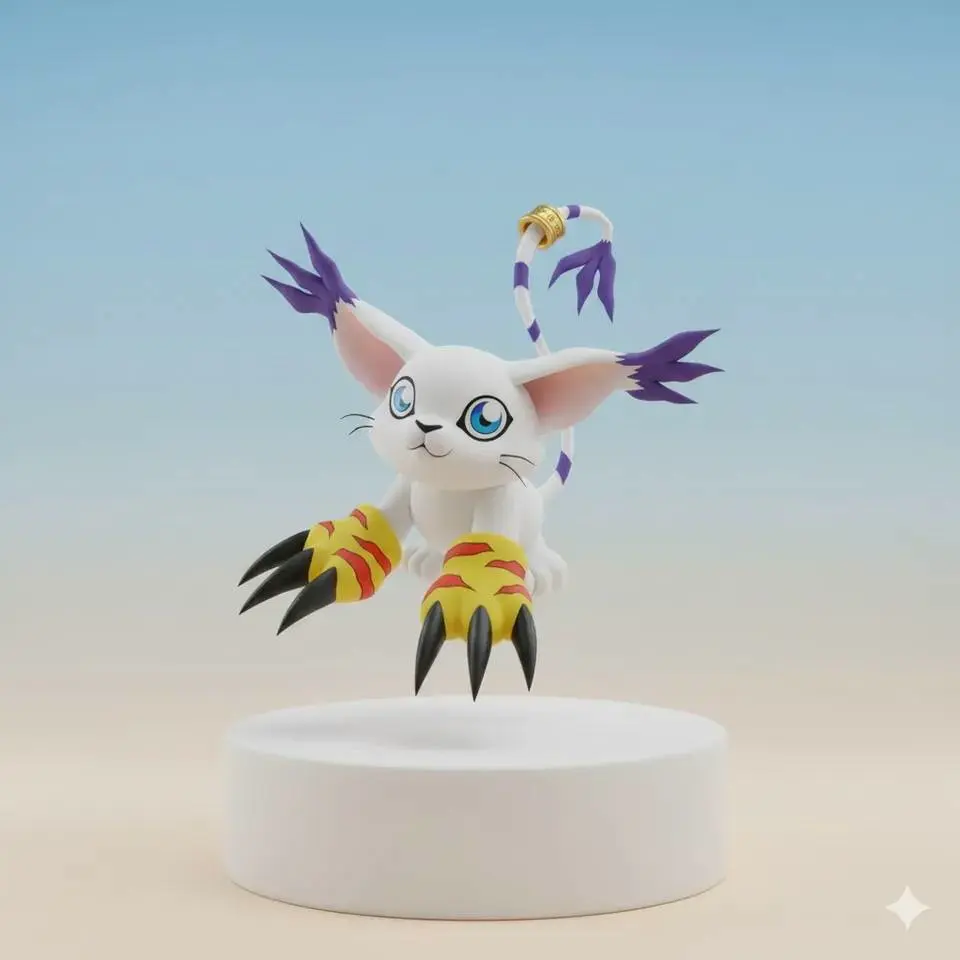 Tailmon Digimon Creature Model